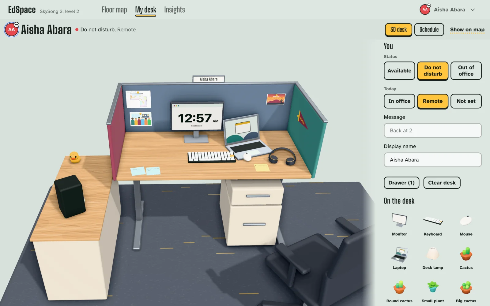 EdSpace: Make your desk yours