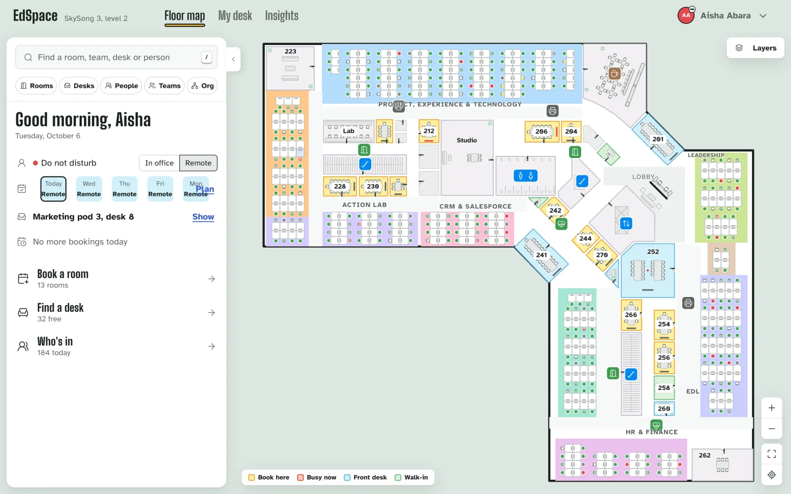 EdSpace: The whole floor, live