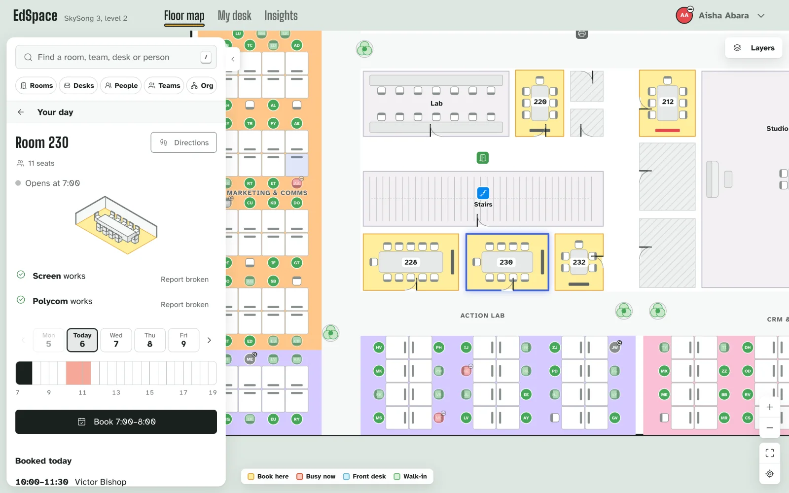 EdSpace: Book in three taps